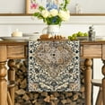 thumbnail image 2 of Boho Bohemia Style Dark Blue Table Runner, Country Rustic Farmhouse Magical Halloween Kitchen Dining Table Decoration for Home Party Decor 13x72 Inch, 2 of 6