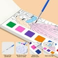 thumbnail image 6 of WMGHA Watercolor Painting Books, Pocket Watercolor Painting Coloring Kit, Paint with Brush Travel Activity Party Favors for Kids Toddlers,Portable Art Sketchbook with Brush for Outdoor, 6 of 9