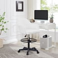 thumbnail image 2 of VECELO Office Desk Chair with Armrest and Wheels, Modern PU Leather Height Adjustable Task Chairs, 360° Rolling Swivel Computer Chair, White, 2 of 11