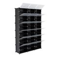 Black Expandable 12Tier Portable 72 Pair Shoe Rack Organizer Storage