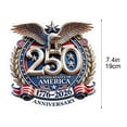 thumbnail image 4 of 5-Pack America 250 Car Decal & Patriotic Stickers, america 250 Years Car Window Decal, 250th Anniversary of The Independence of USA Sticker for Car Windows & Independence Celebration, 4 of 8