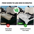 thumbnail image 4 of Golf Cart Seat Covers for 2 Seater,Eucalyptus Grey Microfiber Cart Seat Towel Blanket,Farmhouse Leaves Summer Spring Leaf Absorbent Breathable Non Slip Bench Seats Protector for Golf Course 51"x31", 4 of 9
