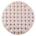 thumbnail image 3 of Modway Amour Tufted Button Large Round Performance Velvet Ottoman in Pink, 3 of 6