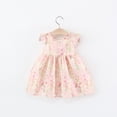 thumbnail image 6 of Fesfesfes Toddler Girls' Floral Print Ruffle Princess Dress Sleeveless Sweet Tiered Sundress for Baby,Cute Boho Spring Summer Party and Playwear Outfit(Pink,3 Years), 6 of 8