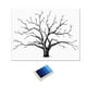 thumbnail image 1 of 1 juego de árbol de bodas con huella dactilar para bodas, eventos y fiestas, 30 x 40 cm, regalo de boda. Azul, 1 of 7