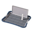 thumbnail image 1 of Inodoro para perros, soporte para orinar con poste extraíble de pared protector, almohadilla para orinar para perros Gran azul oscuro, 1 of 8