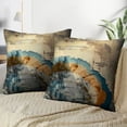 thumbnail image 4 of LALILO Throw Pillow Covers Art Grunge Grunge Art Urban Fantasy Watercolor Cushion Cover 18" x 18", 2 Pack, 4 of 6