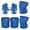 Blue, variant on PULLIMORE 6 Pack Kids Knee and Elbow Pads Wrist Guards Protective Gear Pad Set for Roller Skates Cycling (Pink)