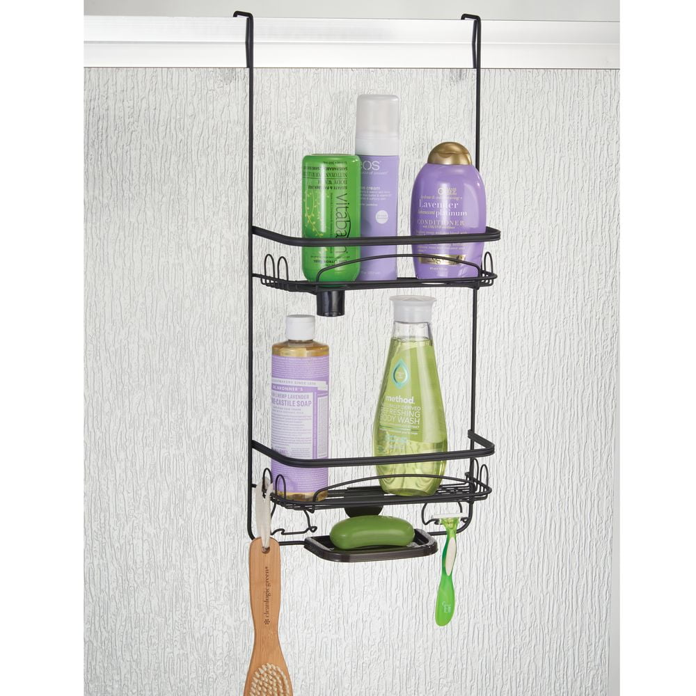 Better Homes & Gardens Bryn Over Door Shower Caddy, Matte Black