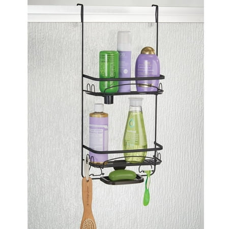 - Better Homes & Gardens Bryn Over Door Shower Caddy, Matte Black