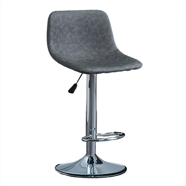 Sillas de Barra Acolchada con Respaldo ilios innova minimalista gris
