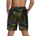 thumbnail image 3 of Sigee Color Summer Print Mens Swim Trunks with Compression Liner Quick Dry Swim Stretch Beach Shorts with Pockets,S-3XL, 3 of 7