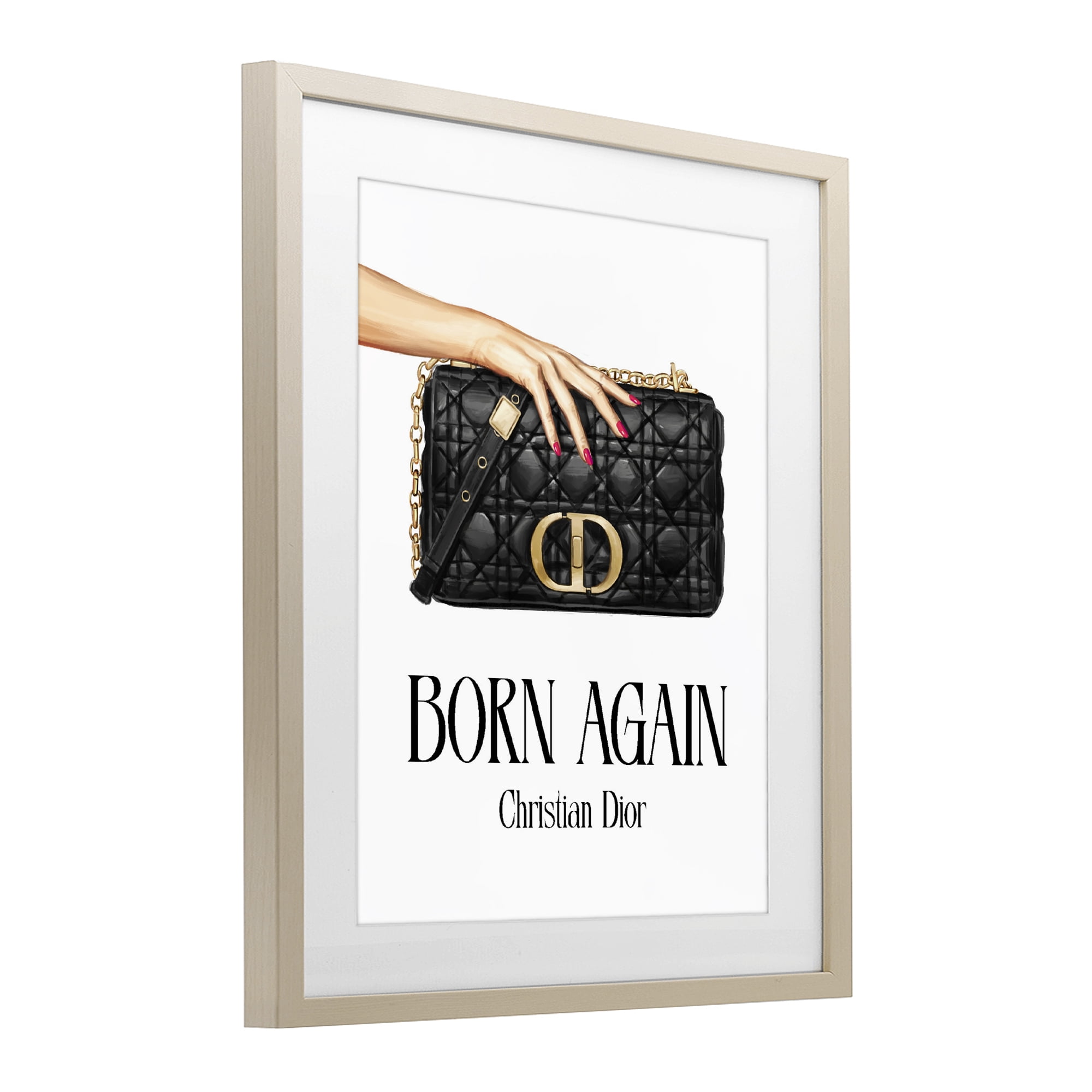 Stupell Industries Born Again Christian Luxury Birch Framed Print Under Glass, design by Ziwei Li