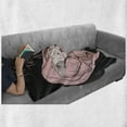 thumbnail image 5 of Love Theme Soft Flannel Fleece Blanket, I Will Always Take Care of You Message Little Girl Sleeping in Hands, Cozy Plush for Indoor and Outdoor Use, 60" x 80", Pale Pink Dark Brown, by Ambesonne, 5 of 5
