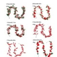 thumbnail image 5 of Christmas Pine Cone and Red Berry Garland Decorations Faux Holiday Winter Artificial Green for Kitchen Indoors Outdoors Staircase Railing Banister Door Fireplace Mantel Wreath Decor, 5 of 5