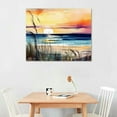 thumbnail image 2 of Nawypu Sunset Beach Canvas Wall Art 4Pcs Abstract Coastal Seaside Landscape Paintings Decor Watercolor Tropical Nature Ocean Seascape Prints Pictures Artwork for Living Room Bathroom Decoration, 2 of 4