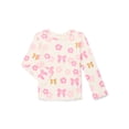 thumbnail image 3 of Garanimals Toddler Girl Assorted Fashion Tops with Long Sleeves, 3-Pack, Sizes 18M-5T, 3 of 4