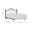 thumbnail image 6 of Hillsdale Furniture Matson Black Metal with Cherry Wood Posts Full/Queen Headboard with Bed Frame, 6 of 10