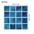 thumbnail image 2 of Uxcell 20Pcs Mosaic Tile Stickers, 10 x 10cm Square Wallpaper Self-Adhesive Waterproof (Style 5), 2 of 6