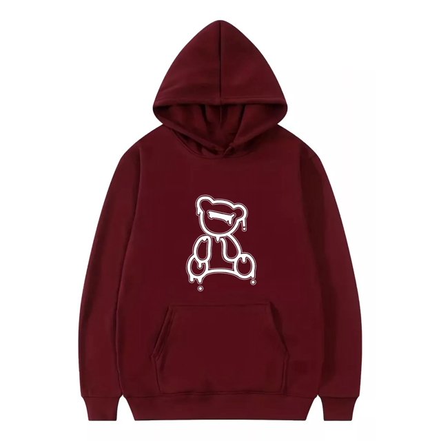 Sudadera Con Capucha Y Cordón Para Hombre Con Oso