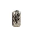 thumbnail image 1 of Urban Trends Collection 24477 Ceramic Round Vase Small Dimpled Polished Chrome - Silver, 1 of 1