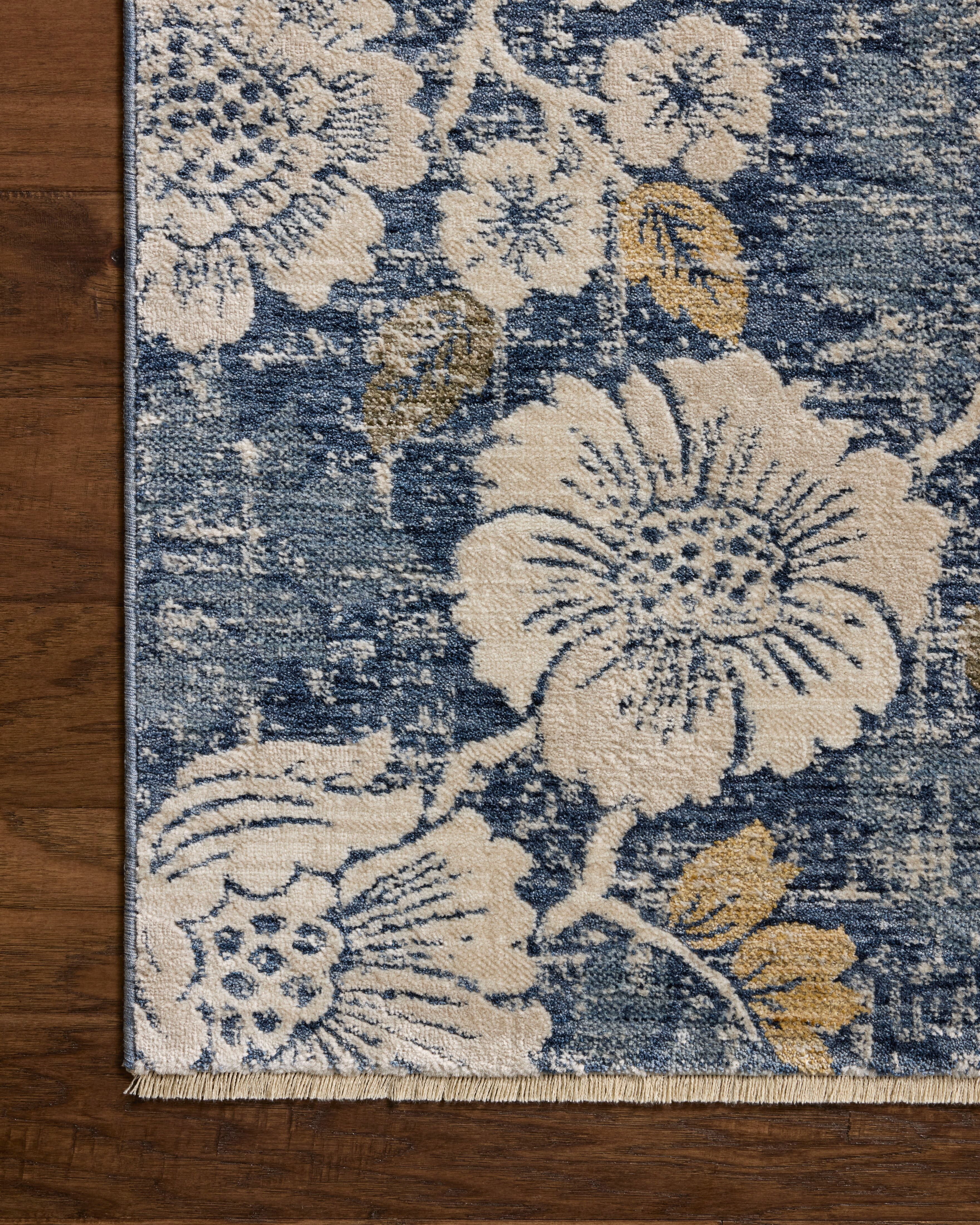 Loloi Eileen Denim / Natural 2'-0" x 3'-0" Accent Rug