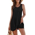 thumbnail image 2 of SHINE UP Swimsuit Coverups Summer Dresses for Women Eyelet Twisted Sundress Sleeveless Dress, 2 of 7
