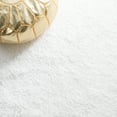 thumbnail image 6 of SAFAVIEH Santa Monica Cali Solid Shag Runner Rug, White, 2'3" x 5', 6 of 8