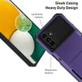 thumbnail image 5 of Wallet Case for Samsung Galaxy A13 5G Case with 4-Card Credit Card Holder Slot Shockproof Cover Hybrid Heavy Duty Protection Armor Phone Case Compatible with Galaxy A13 5G-Purple, 5 of 6
