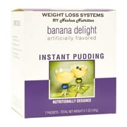 Weight Loss Systems Pudding - Banana Delight - High Protein - Low Calorie - Low Carb - 15% DV Calcium - 7/Box