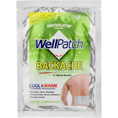 Mentholatum WellPatch Backache Extra Large Ultra Strength Pain Relief Patch