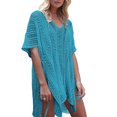 thumbnail image 2 of Cogild Swimsuit Cover Up for Women Crochet Sleeveless Tunic V Neck Bikini Beachwear Sheer Bathing Suit Coverups, 2 of 6
