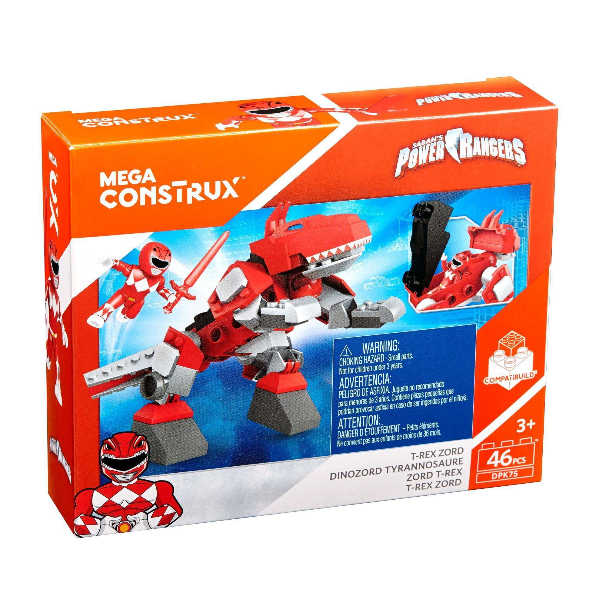 Mega Construx Power Rangers T Rex Zord Walmart Com