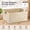 Whitewash, variant on Seagrass Storage Basket Rectangular Handwoven Wicker Organizer with Handle for Closet Bathroom Shelf Medium Caramel