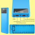 thumbnail image 4 of MesaSe LED Digital Display Dual USB Outputs Solderless Power Bank Shell 10x18650 Batteries Portable Charger Case for Smart Phone, 4 of 10