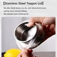 1800ML Glass Teapot Borosilicate Glass Tea Warmer, 2in1 Teapot and