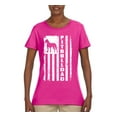 thumbnail image 2 of Pitbull Dad Dog Dag Funny Gift | Womens Dog Lover Graphic T-Shirt, Fuschia, Large, 2 of 4