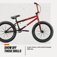 thumbnail image 5 of Mongoose Legion L80 Freestyle BMX Bike, 20-Inch  Wheels, Ages 8 and up, Red, 5 of 6