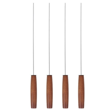 

HOMEMAXS 4pcs BBQ Barbecue Kabob Skewers Sticks for Meat Shrimp Chicken Vegetable