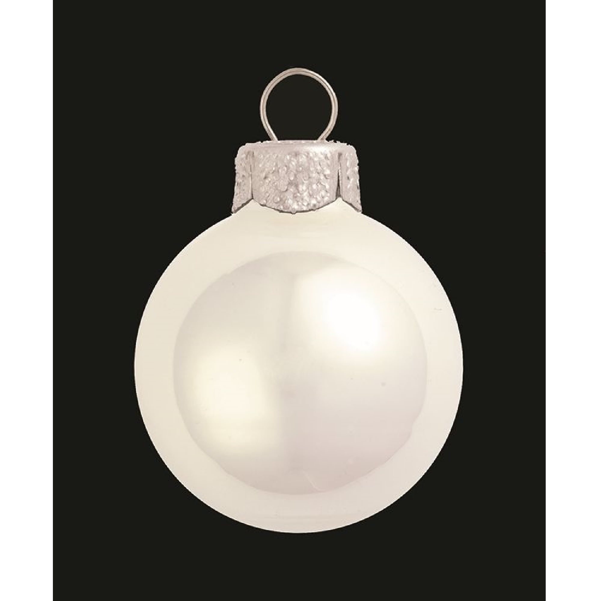 Pearl Polar White Glass Ball Christmas Ornament 7" (180mm) Walmart