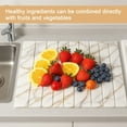thumbnail image 4 of TOPCHANCES Dish Drying Mat for Kitchen Counter,  2-Piece Diatomite Collapsible Dish Drying Mat with 1x Large Drying Mat and 1 x Small Drying Mat (White), 4 of 9