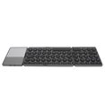 thumbnail image 1 of Foldable  Keyboard, BT Folding Wireless Portable Keyboard with TouchPad, 64 Keys USB Rechargeable Travel Keyboards, 1 of 7