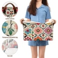 thumbnail image 5 of Yayeee Foldable Storage Basket for Shelves with Handles Set of 2 Waterproof Cloth Bins, Colorful Flowers, 5 of 7