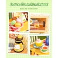 thumbnail image 3 of Robotime DIY Miniature House Kit Super Creator Serious, Floral Dining Room Dollhouse Building Set, Tiny House 3D Puzzle Craft Kits for Home Decor, Gifts for Adults Kids, 3 of 7