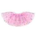thumbnail image 2 of Gubotare Dance Skirts for Girls Girls' Skirts Layers Ruffle Tutu Dance Skirt for Kids 5T 6T (Red,5-6 Years), 2 of 6