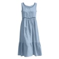 thumbnail image 6 of Women's Casual Round-Neck Sleeveless Solid Dress, 6 of 6