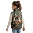 thumbnail image 2 of Garronmavis Deers Full Zip Vest Versatile Hunting Forest Boy Vests Size 3T Wind Proof Sleeveless Jacket Full-Zip Fall Winter Warm Outerwear Stand Collar Warm Winter Coat with Pocket, 2 of 7
