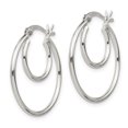 thumbnail image 3 of Primal Silver Sterling Silver Hoop Earrings, 3 of 5