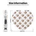 thumbnail image 3 of Bingfone Retro Squirrel Print Compact Vanity Makeup Mirror for Men Women Girls for Pocket Purse Wallet Handbag,Portable Small Handheld Beauty Mirror-Heart Shape, 3 of 9