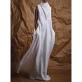 thumbnail image 3 of Vestidos de lino de moda para mujer, elegantes, lisos, con escote en V profundo, sin mangas, de lino, holgados, largos, informales, ropa de calle, 3 of 4